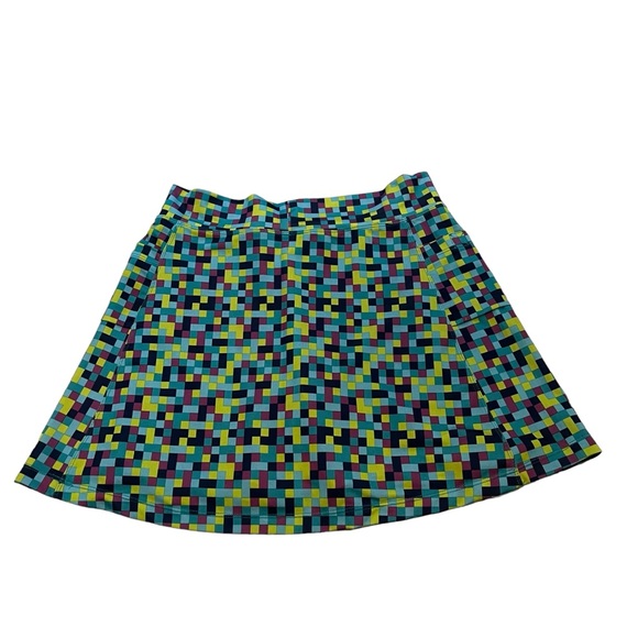 Runningskirts.com Blue Pixel Athletic Skirt Wide Waistband, Sz 2 - Picture 7 of 15